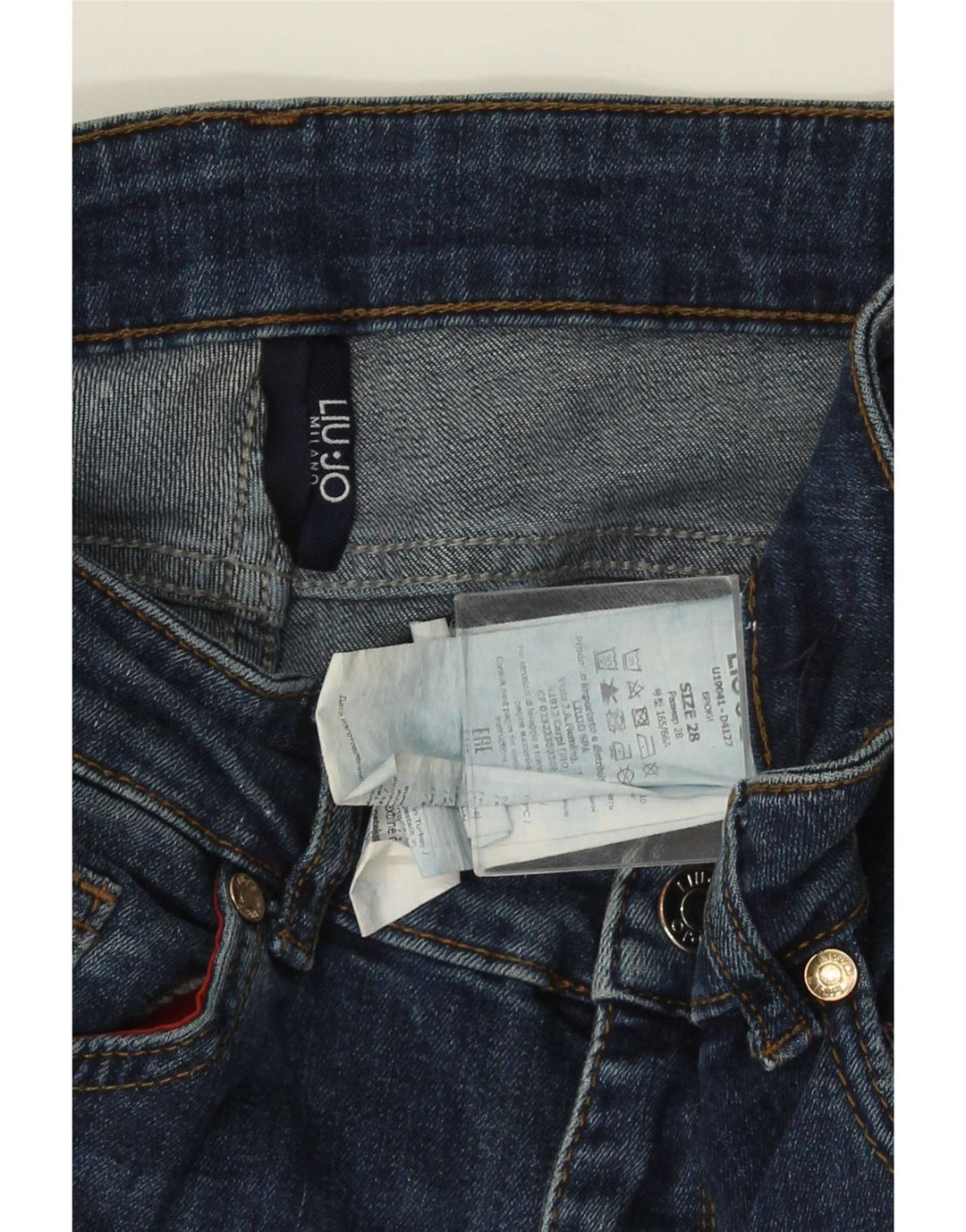 Liu Jo Damen Slim Jeans W28 L26 Marineblaue Baumwolle