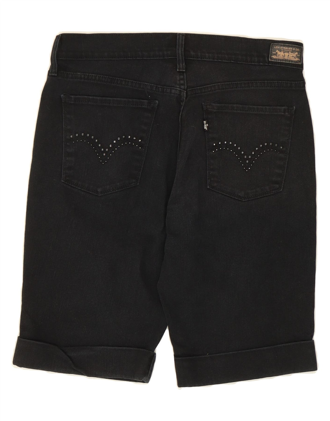 LEVI'S Womens Denim Shorts US 6 Medium W28  Black Cotton Vintage Levi's and Second-Hand Levi's from Messina Hembry 
