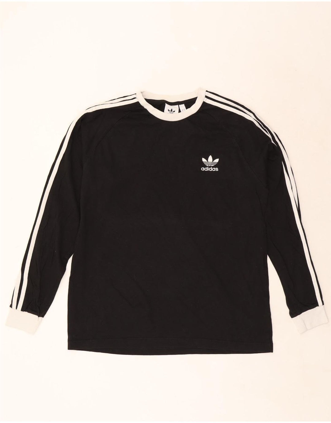 Adidas Herren Top Langarm Large Schwarz Baumwolle