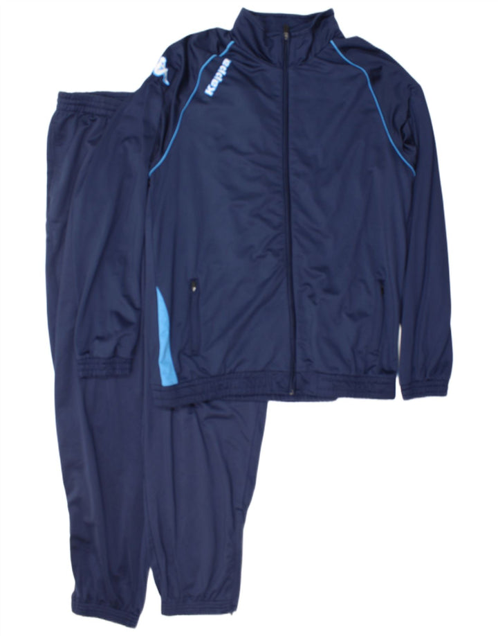 Kappa Herren-Trainingsanzug, 2XL, Marineblau, Polyester