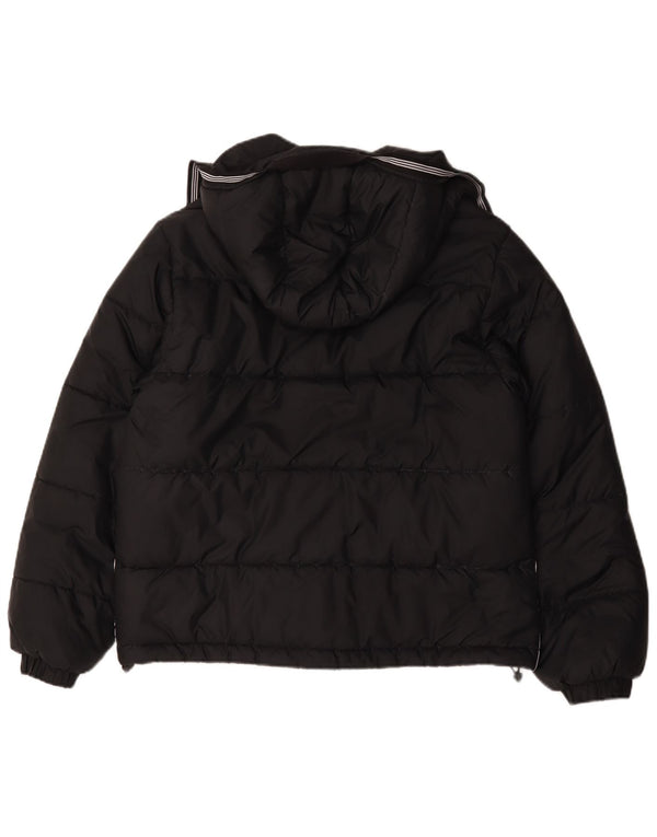 Adidas Herren Kapuzenjacke, mittelgroß, schwarzes Polyester