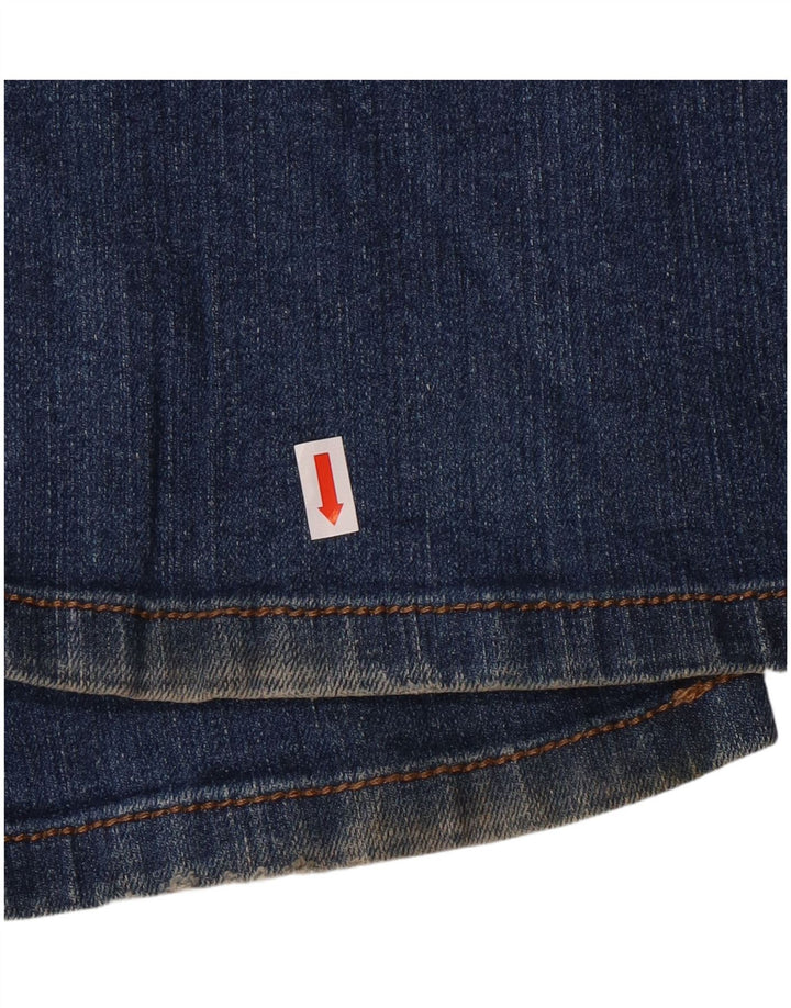 Dkny Damen Bootcut Jeans US 16 2XL W35 L32 Blaue Baumwolle