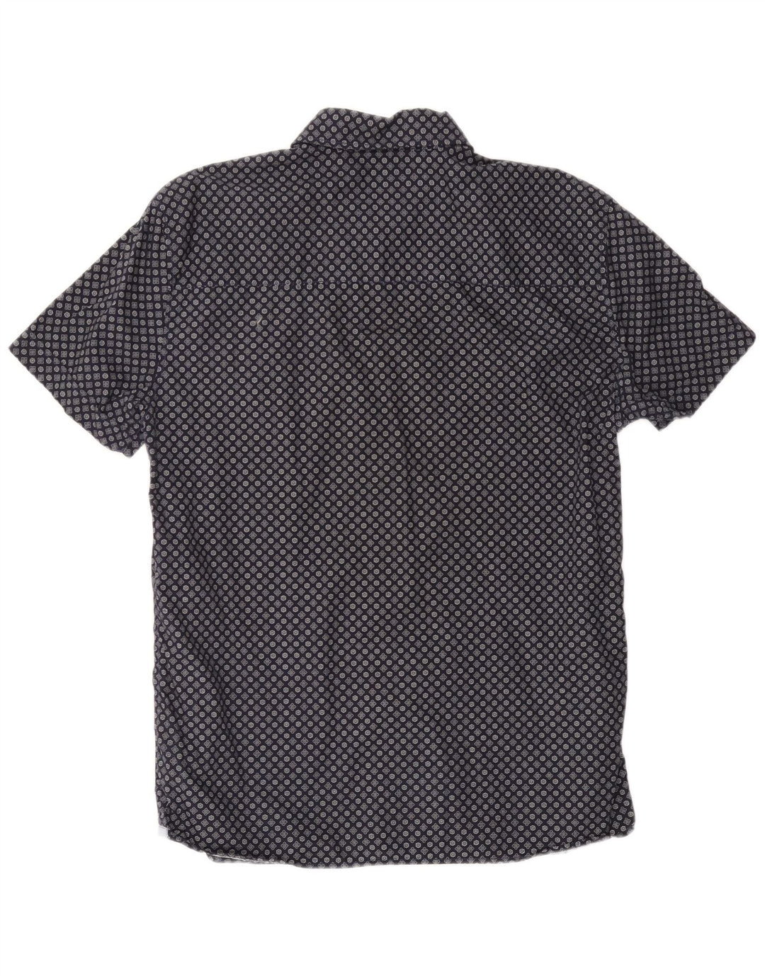 MUSTANG Herren-Hemd, schmale Passform, kurzärmelig, groß, marineblau, geblümt, Baumwolle