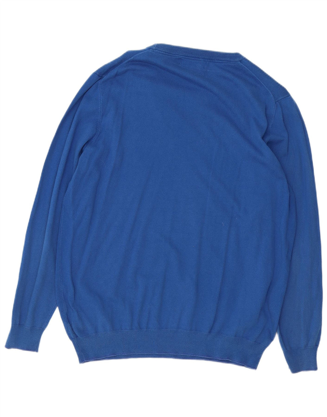 LYLE & SCOTT Herren-Pullover mit Rundhalsausschnitt, XL, blaue Baumwolle