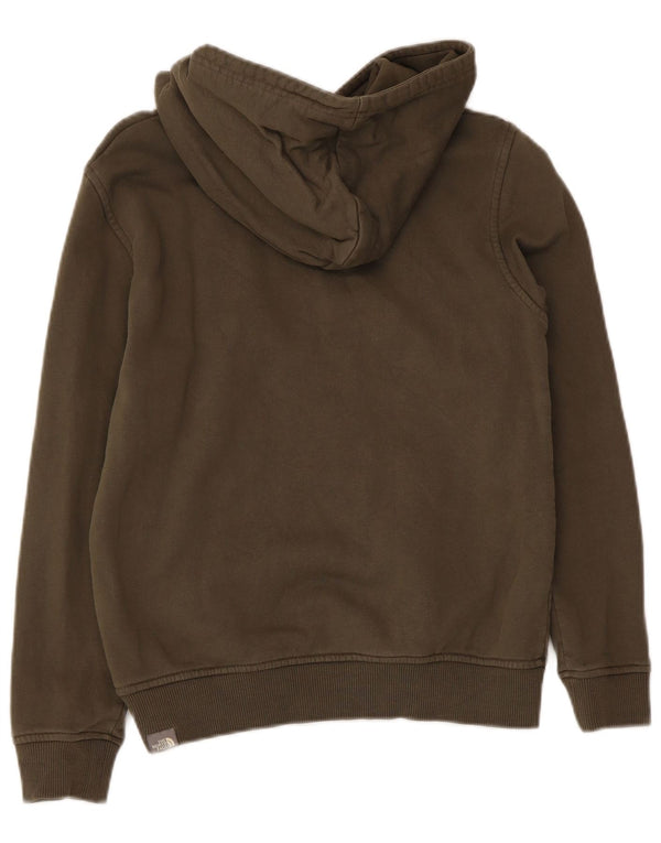 The North Face Jungen-Pullover mit grafischem Kapuzenpullover, 11–12 Jahre, groß, Khaki, Baumwolle
