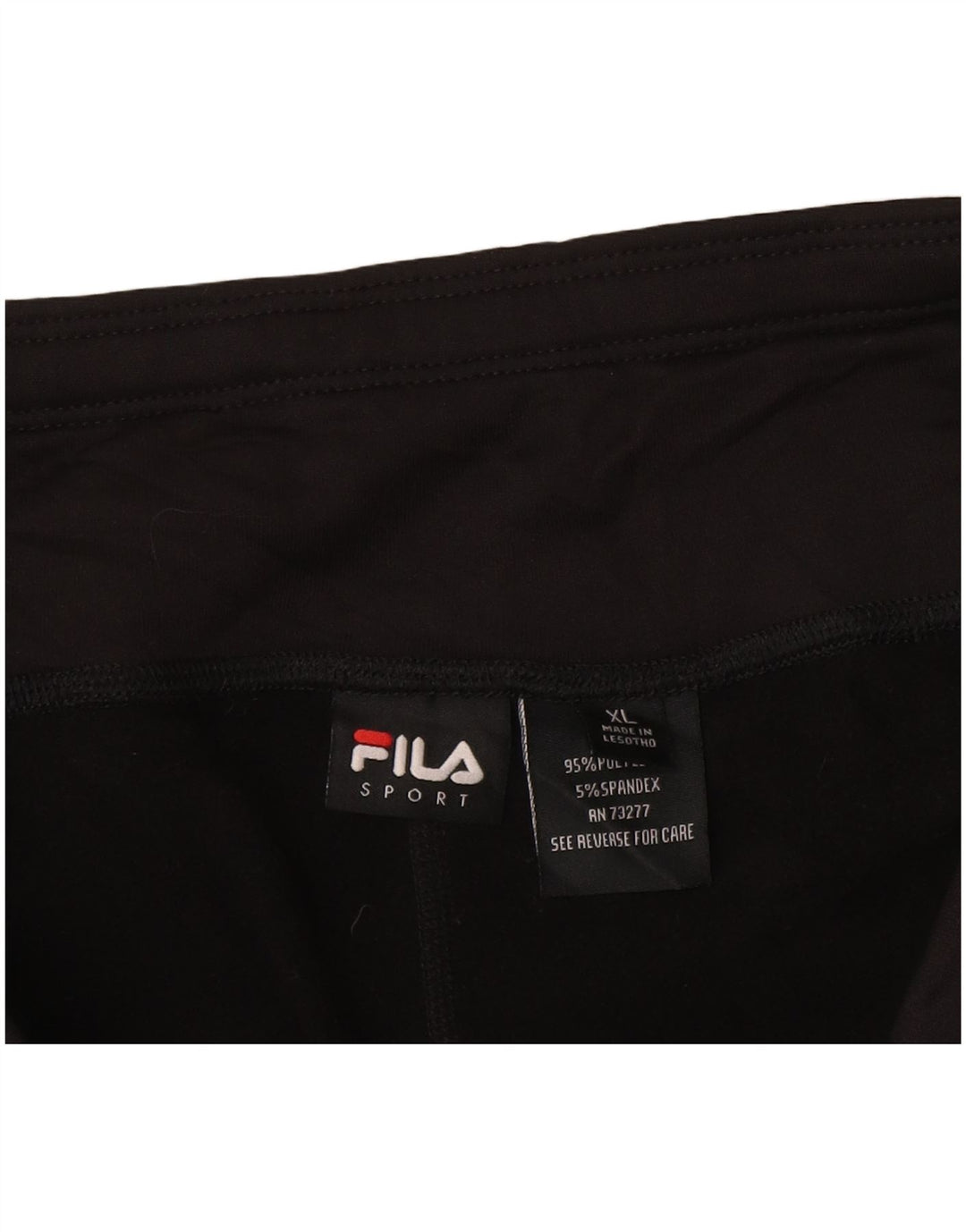 Fila Damen Leggings UK 18 XL Schwarz Polyester