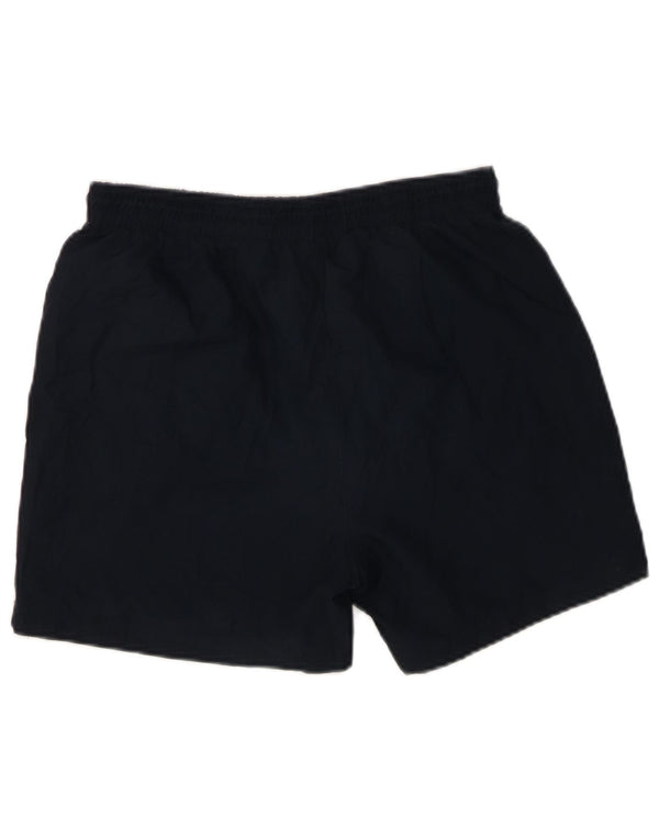 REEBOK Damen Sportshorts UK 14 Large Marineblau Polyester