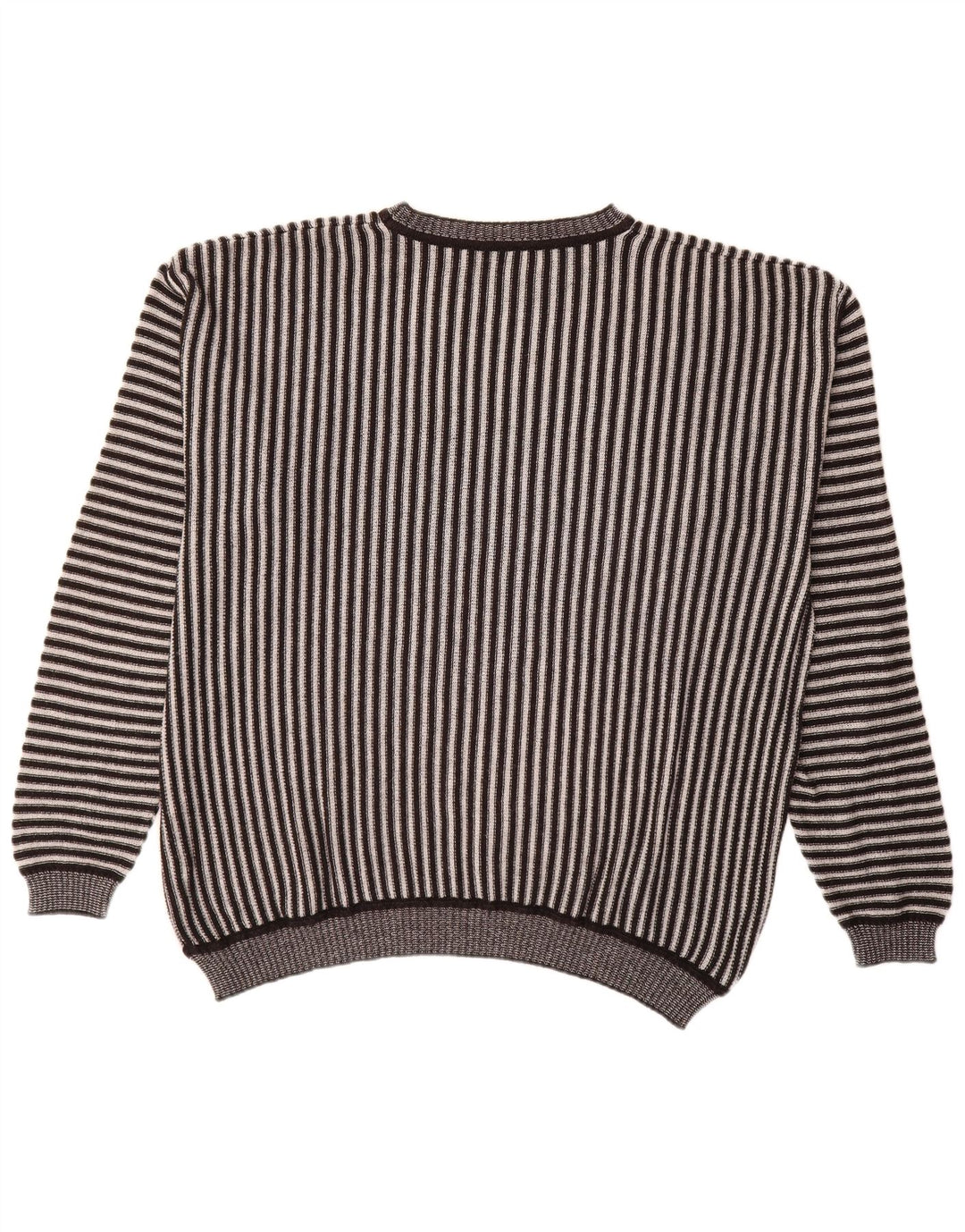 Alba Moda Herren-Pullover mit U-Boot-Ausschnitt, XL, braun gestreift