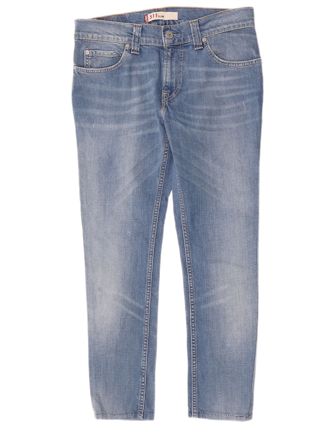 Levi's Damen 511 Slim Jeans W32 L26 Blaue Baumwolle