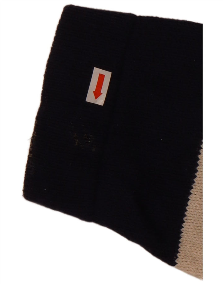 Massimo Dutti Herren-Pullover mit Rollkragen, groß, marineblau, Baumwolle