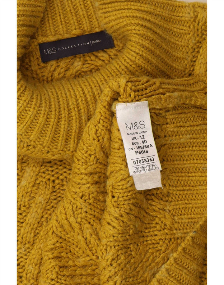 Marks & Spencer Rollkragenpullover für Damen, Gr. 12, Mittelgelb