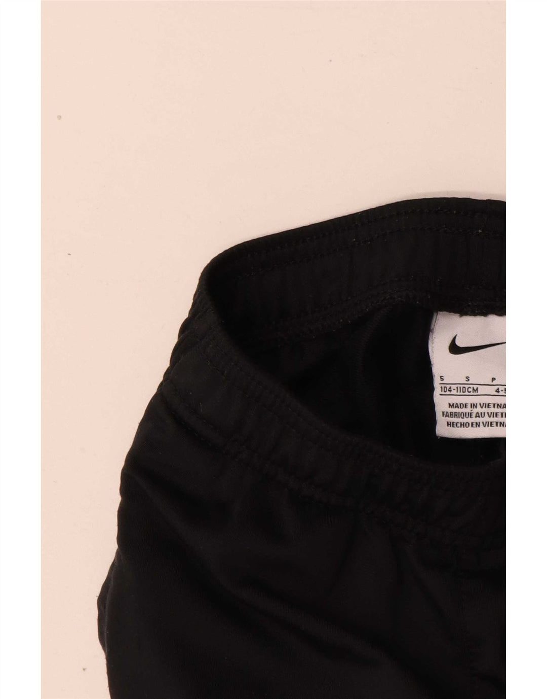 Nike Jungen-Trainingshose, 4–5 Jahre, Größe S, Schwarz, Polyester