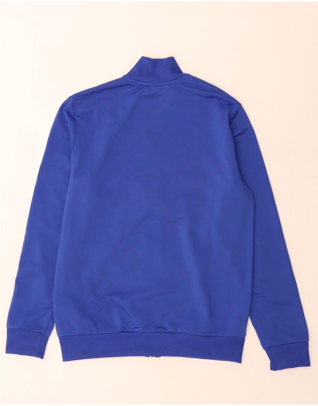 Adidas Jungen-Trainingsanzug-Top-Jacke, 13–14 Jahre, blaues Colourblock-Polyester