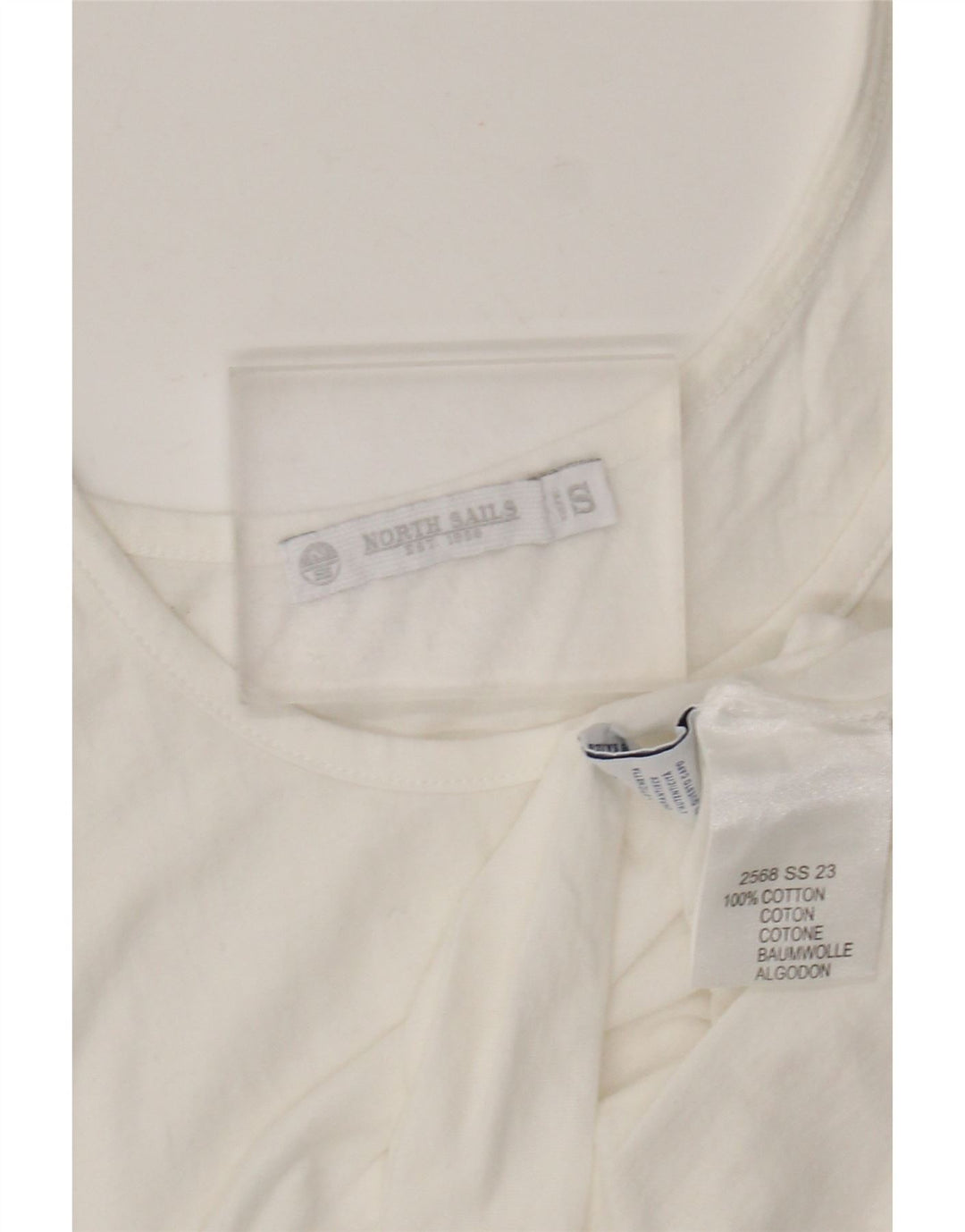 North Sails Damen Weste Top UK 10 Small Weiße Baumwolle
