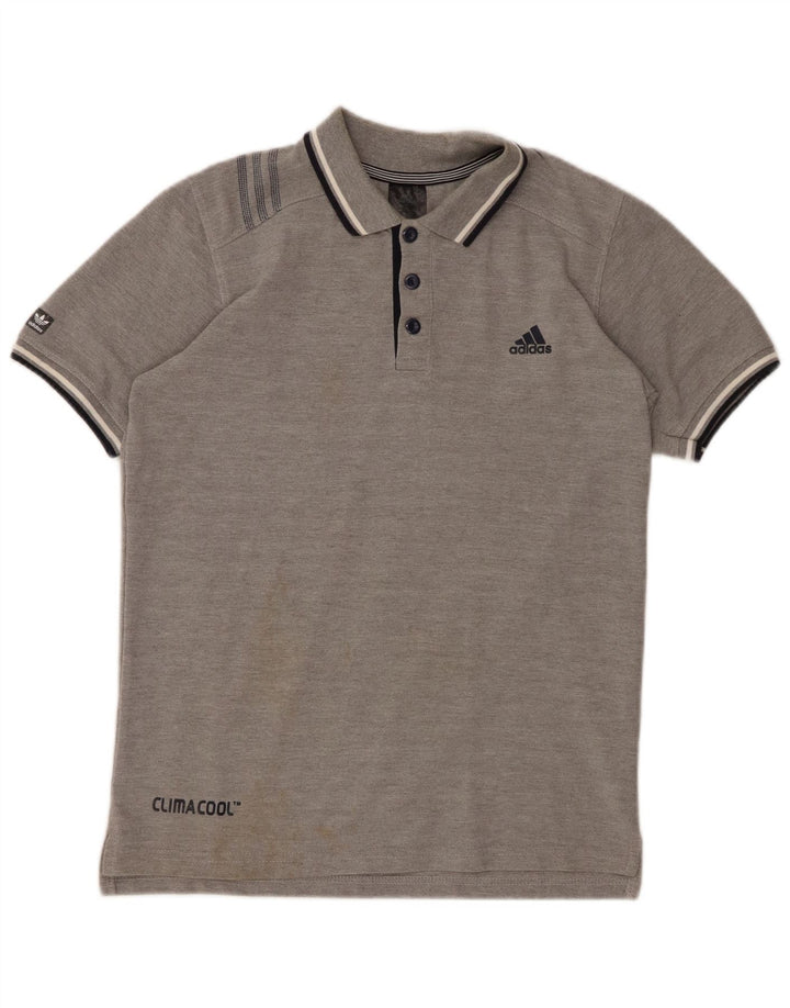 ADIDAS Herren Climacool Poloshirt Mittelgrau