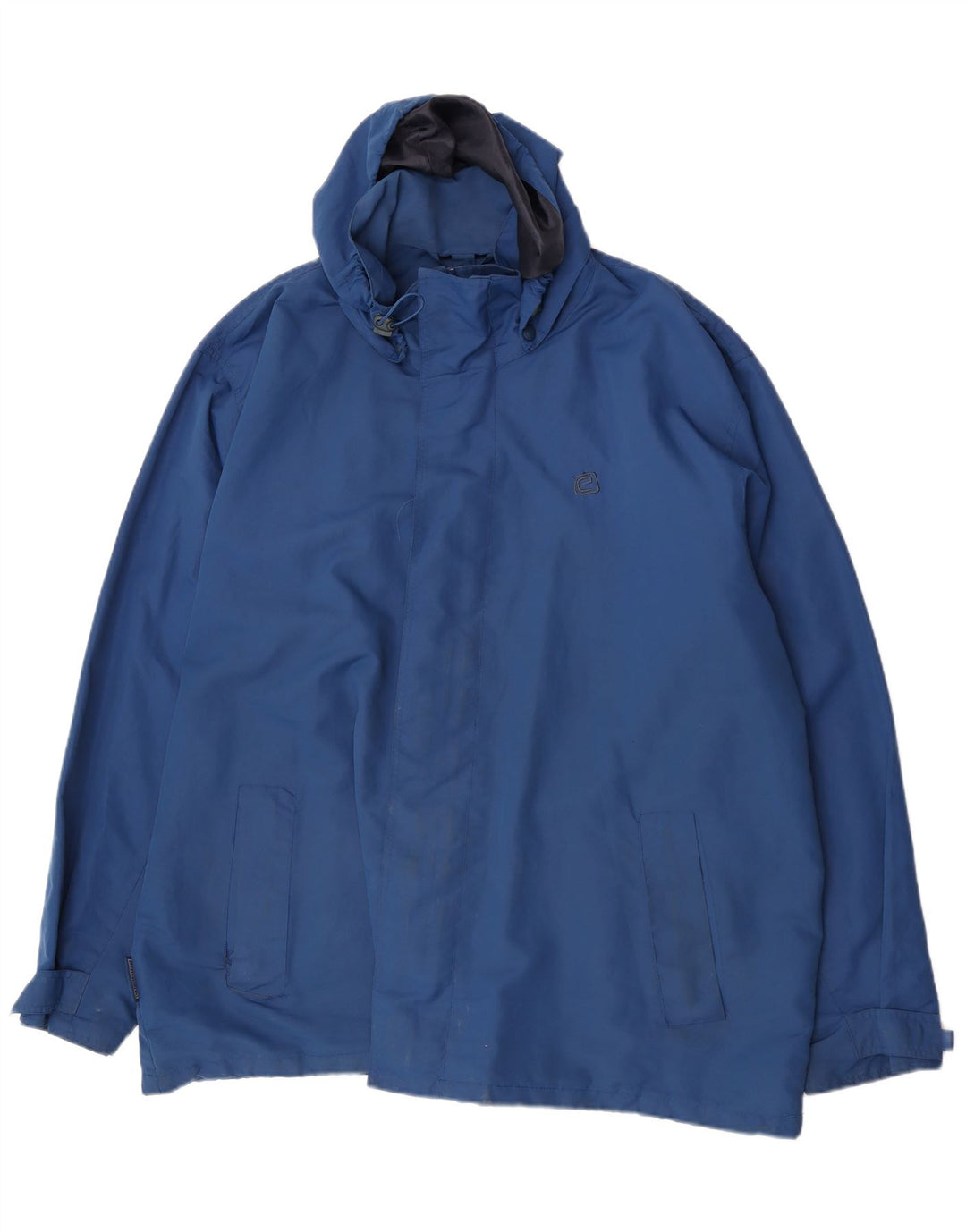 Mountain Essentials Herren-Regenjacke mit Kapuze, UK 46 3XL, blaues Nylon
