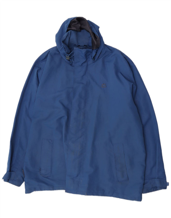 Mountain Essentials Herren-Regenjacke mit Kapuze, UK 46 3XL, blaues Nylon