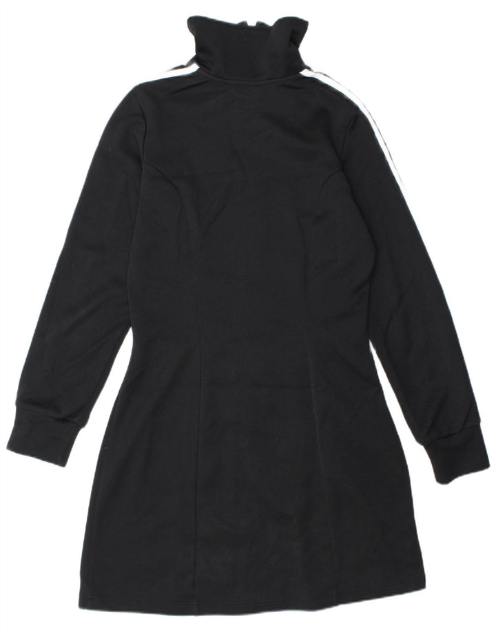 Adidas Damen Longline Trainingsanzug Top Jacke IT 36 XS Schwarz