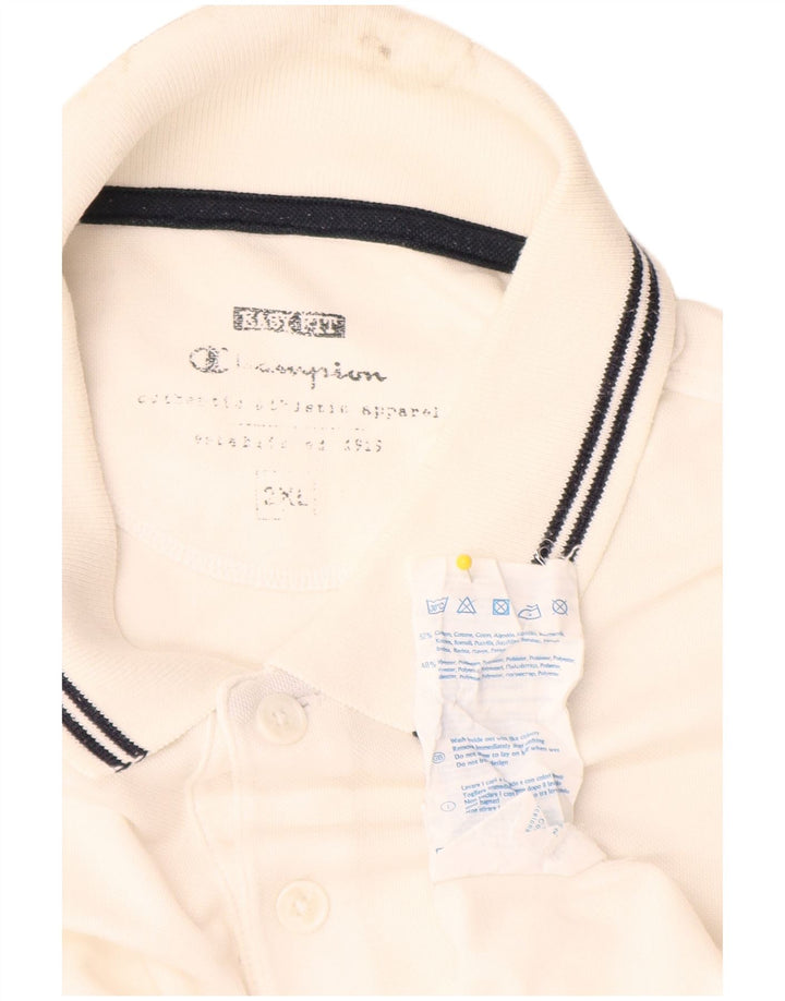 Champion Herren Poloshirt 2XL Weiße Baumwolle