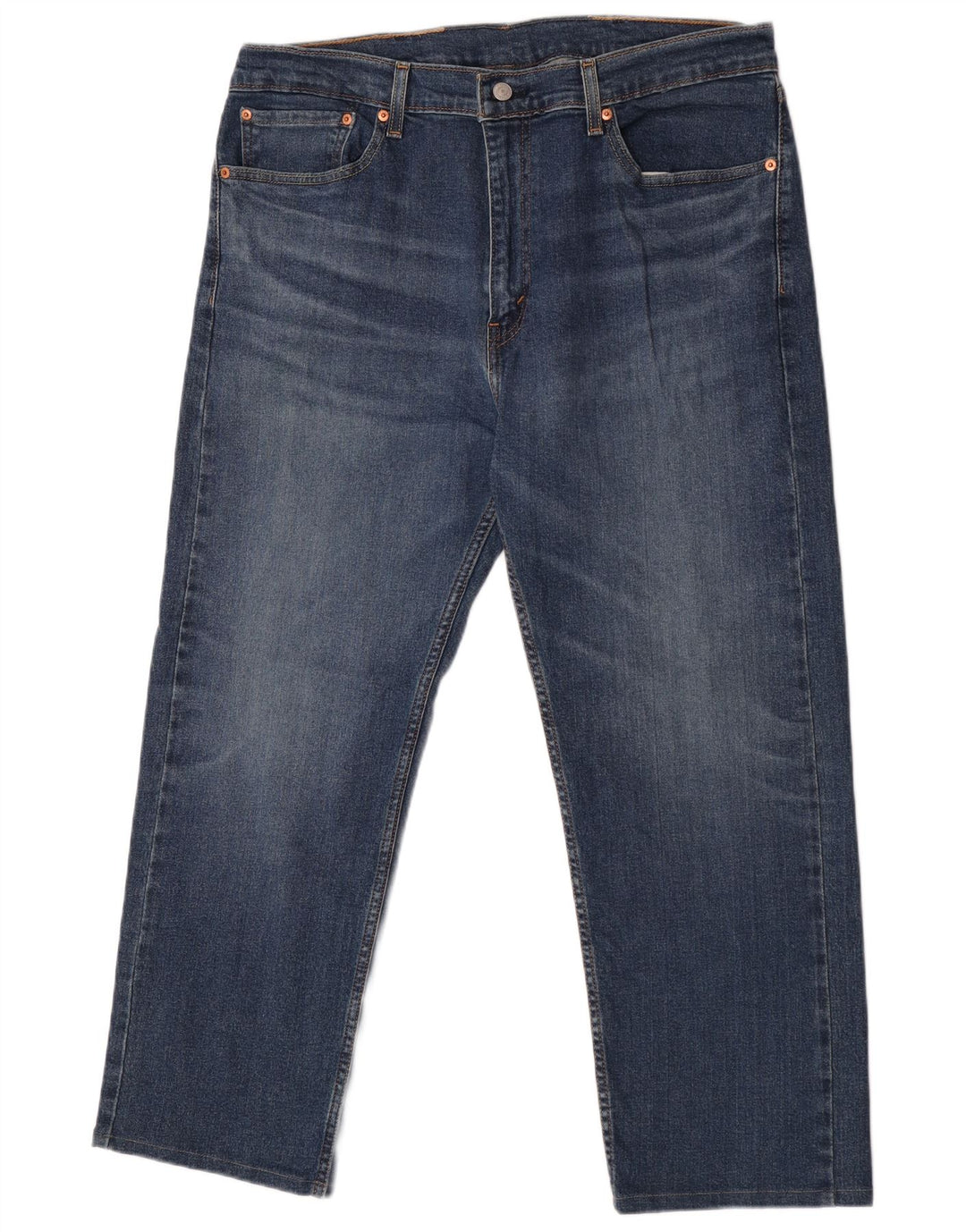 Levi's Herren 505 Straight Jeans W38 L30 Blaue Baumwolle