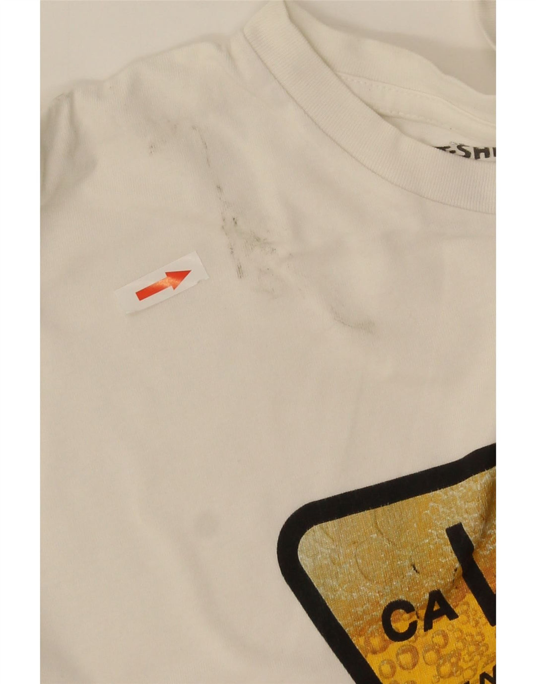 Vans Herren-T-Shirt mit Grafik, Größe L, aus weißer Baumwolle