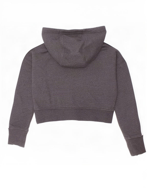 Nike Crop Graphic Hoodie-Pullover für Mädchen, 8–9 Jahre, Größe S, Grau, Farbblock