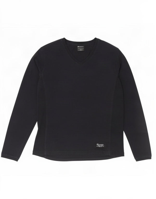 Champion Damen Top Langarm UK 16 Large Marineblau