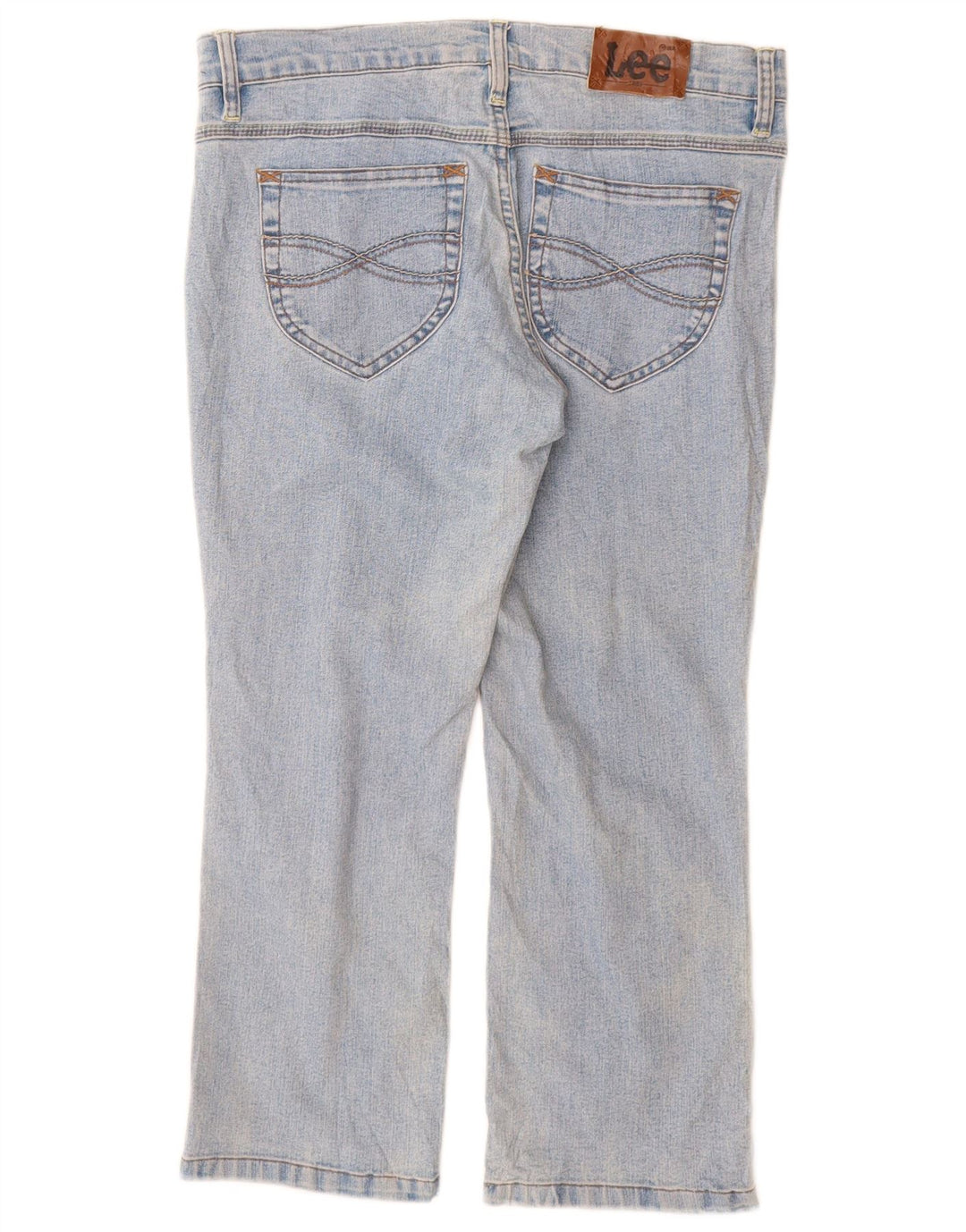Lee Damen-Cropped-Jeans W32 L24 Blau