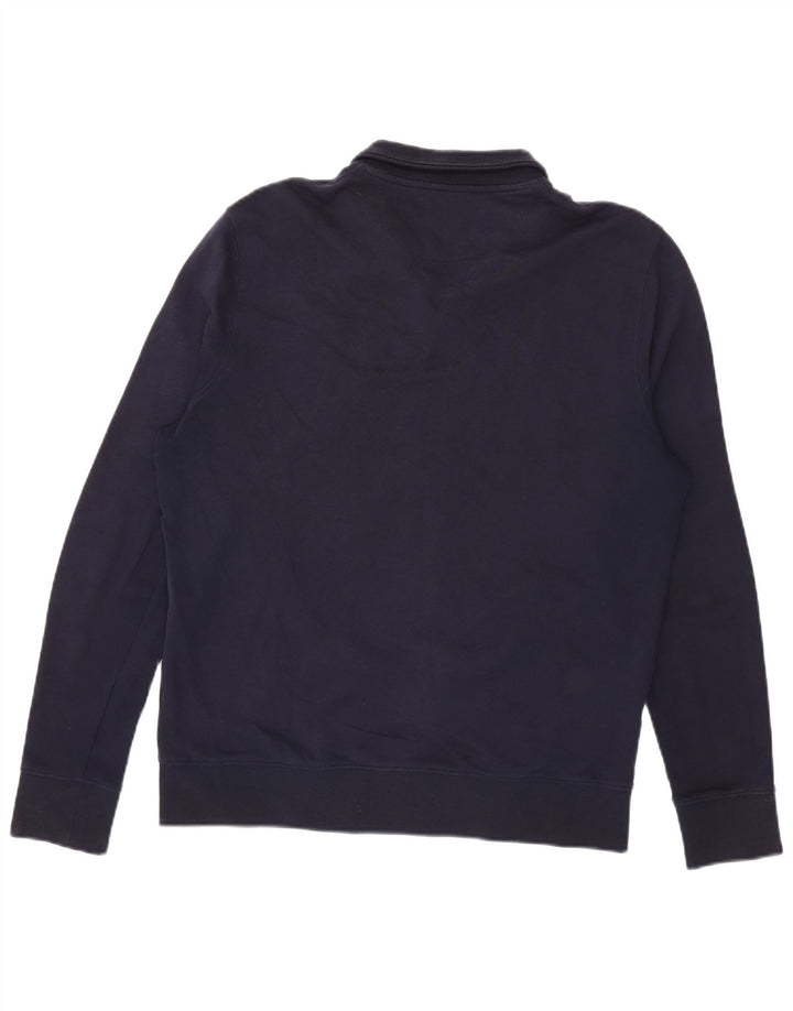 Wrangler Herren-Trainingsanzug-Oberteil aus mittelblauer, marineblauer Baumwolle