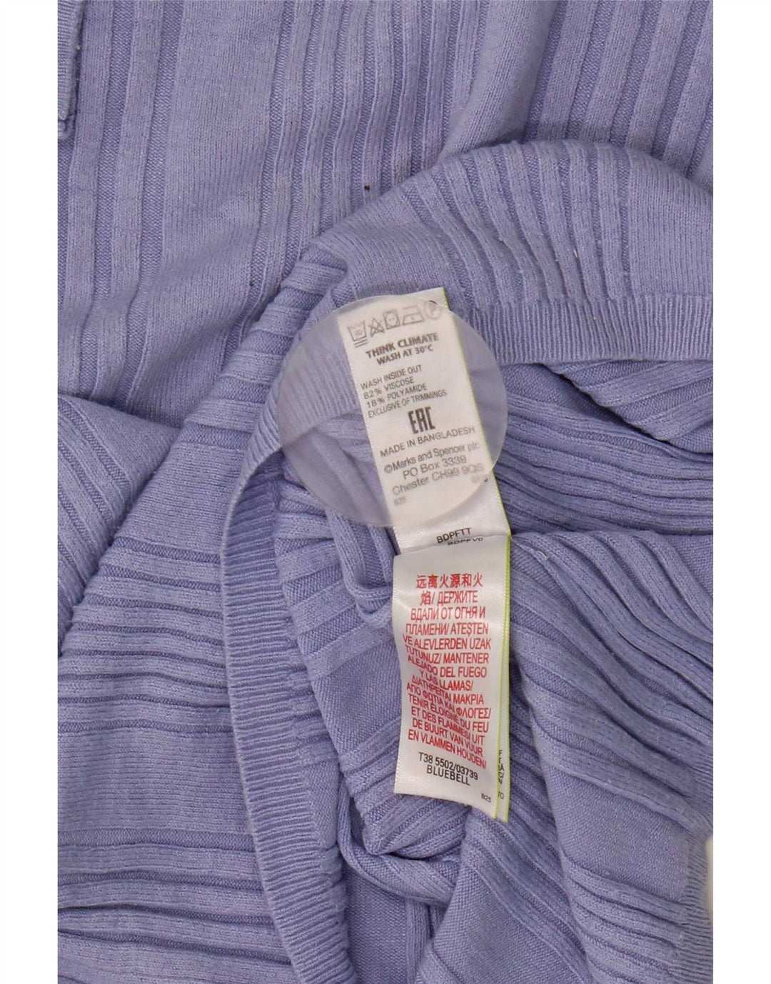 Marks & Spencer Damen-Pullover, kurzärmelig, Rundhalsausschnitt, Gr. 14, Medium B
