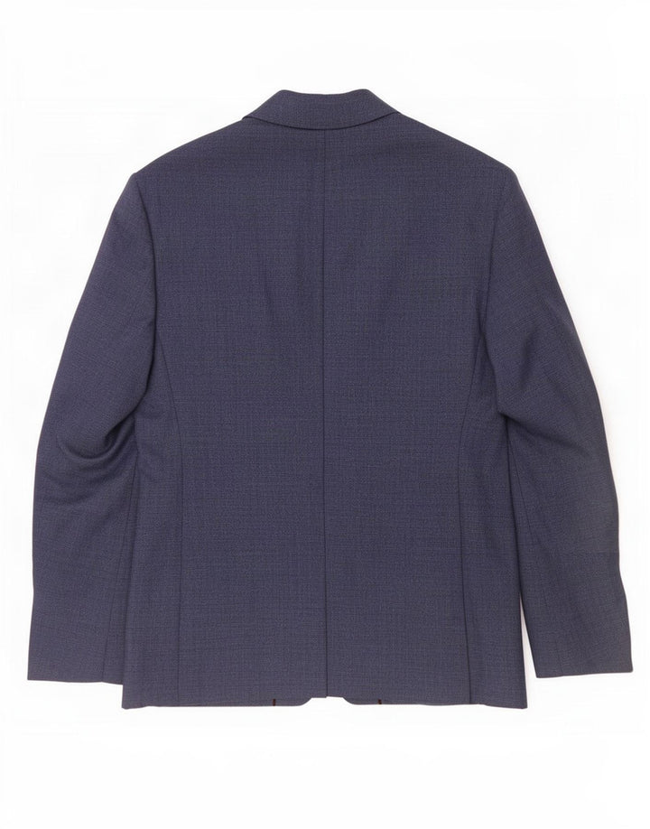 Zara Herren-Blazerjacke mit 2 Knöpfen, EU 52, groß, blau, Polyester