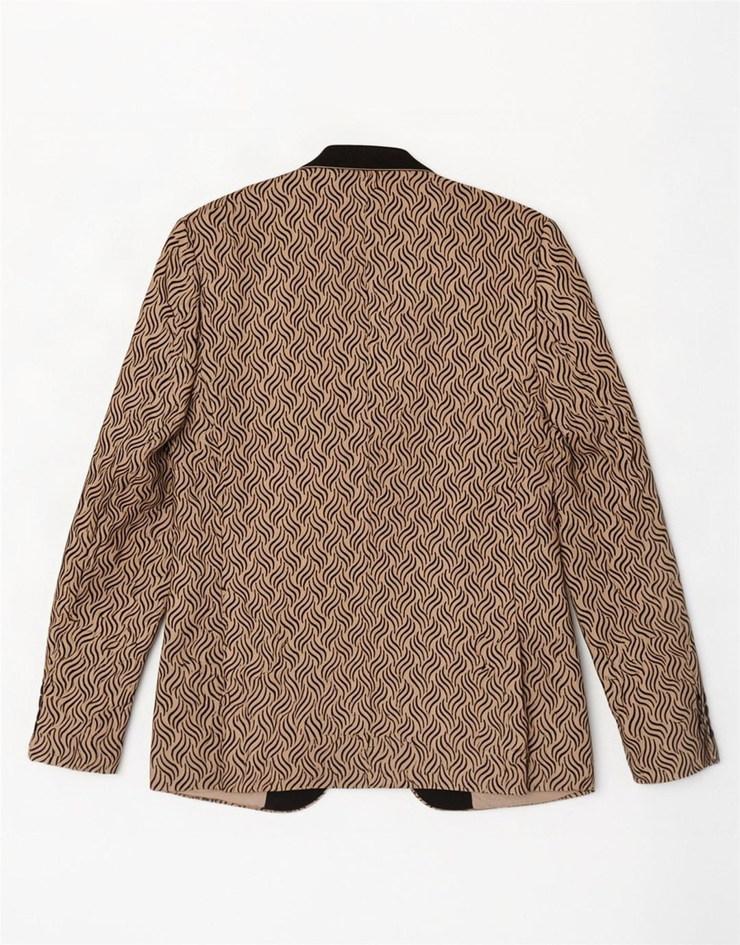 Daniel Gallotti Damen 1-Knopf-Blazerjacke IT 50 XL Beige Geometrisch