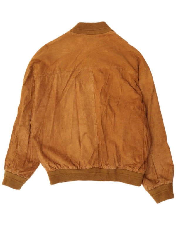 Vintage Herren Wildlederjacke UK 42 XL Beige Leder