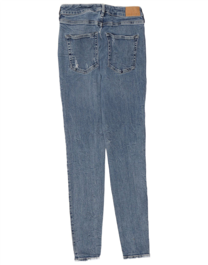 Superdry Damen Distressed Skinny Jeans W30 L29 Blau