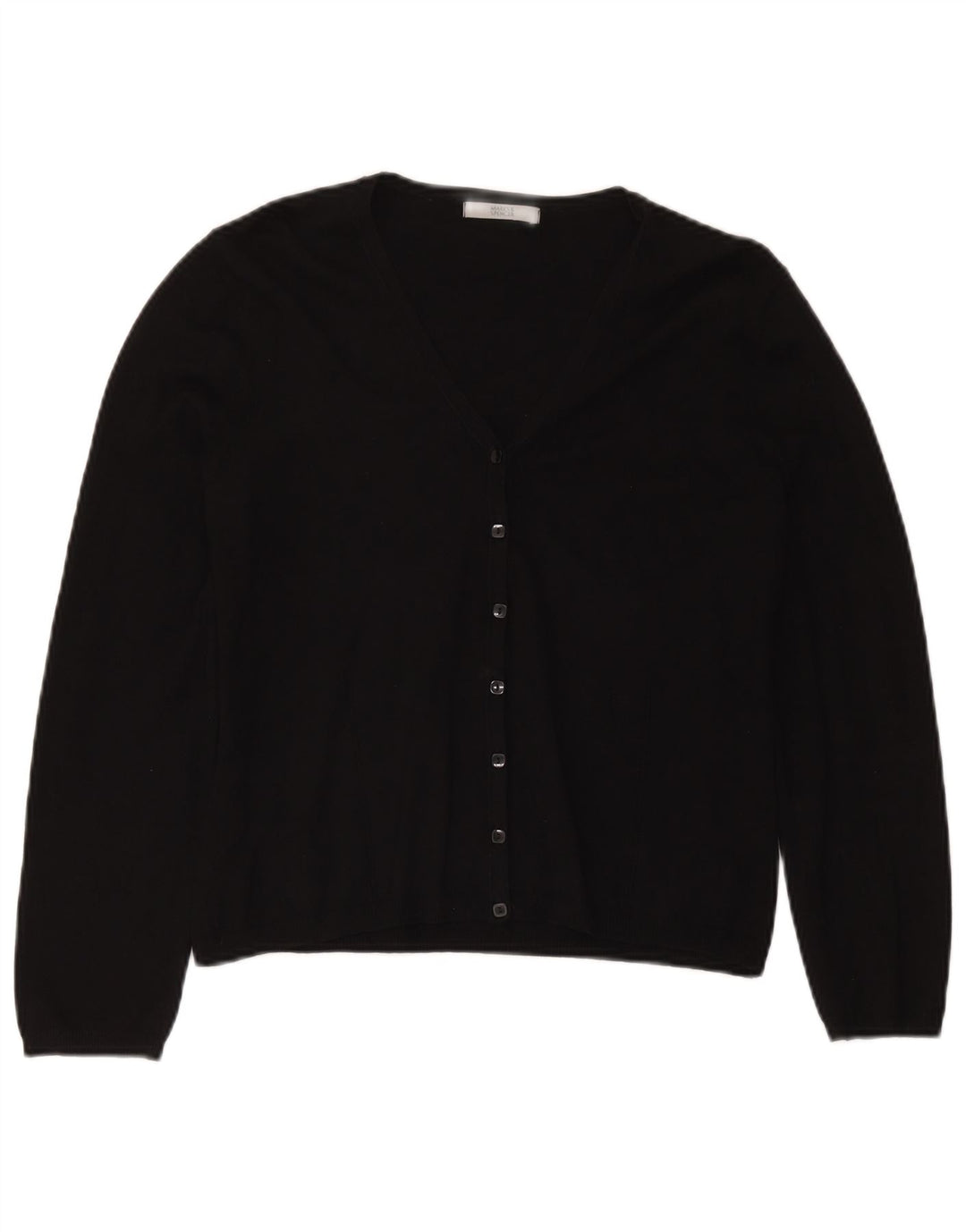 Marks & Spencer Damen-Cardigan-Pullover UK 14 Mittelschwarze Viskose