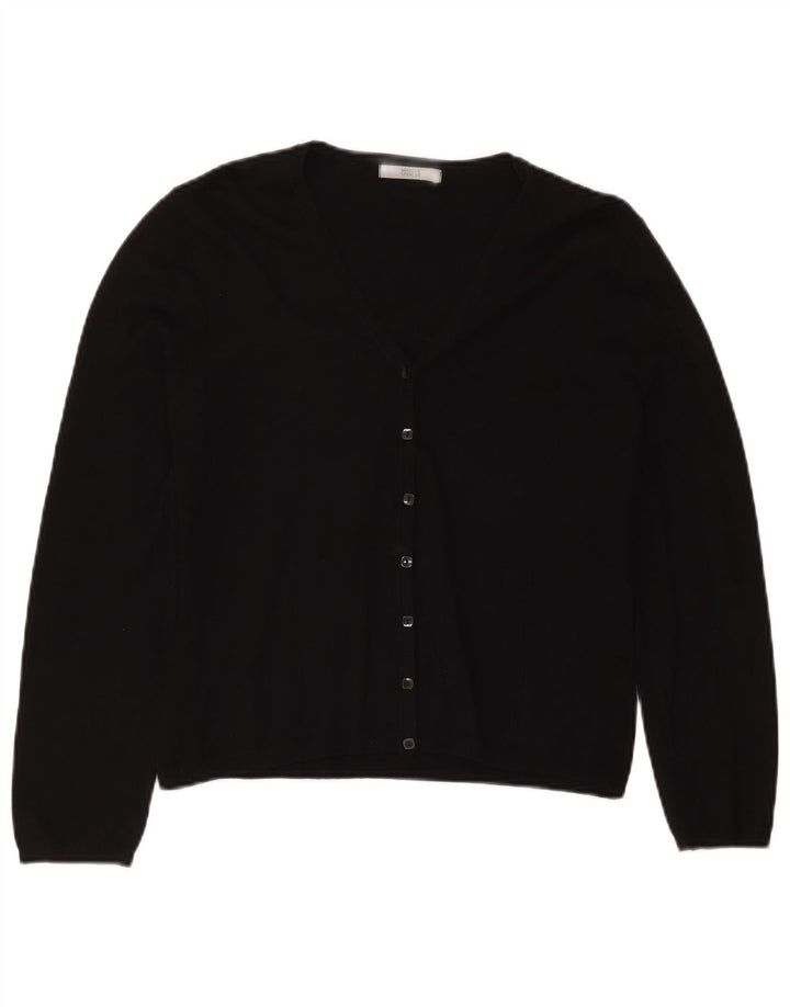 Marks & Spencer Damen-Cardigan-Pullover UK 14 Mittelschwarze Viskose