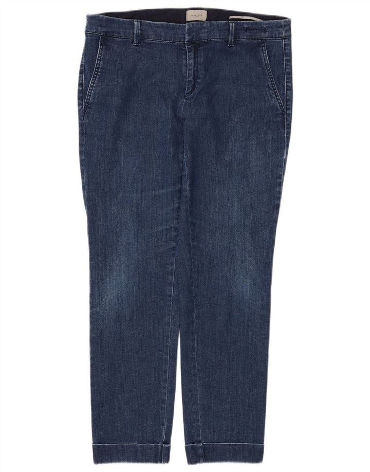 Marella Damen Slim Jeans UK 12 Medium W32 L27 Blaue Baumwolle