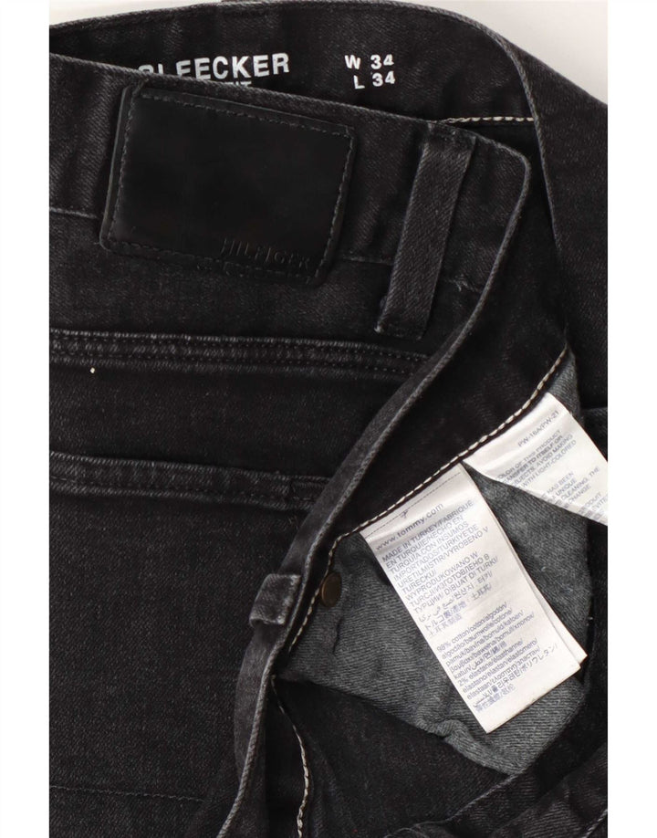 Wrangler Herren Bleecker Slim Jeans W34 L34 Graue Baumwolle