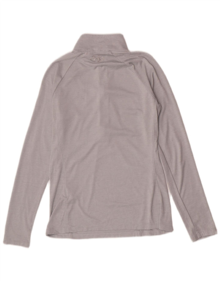 Under Armour Damen Heat Gear Pullover-Trainingsanzug-Oberteil, UK 10, Größe S, Grau
