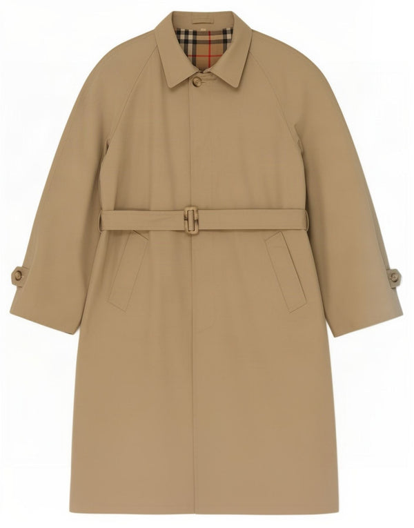 Vintage Herren Trenchcoat IT 50 Large Beige Polyester
