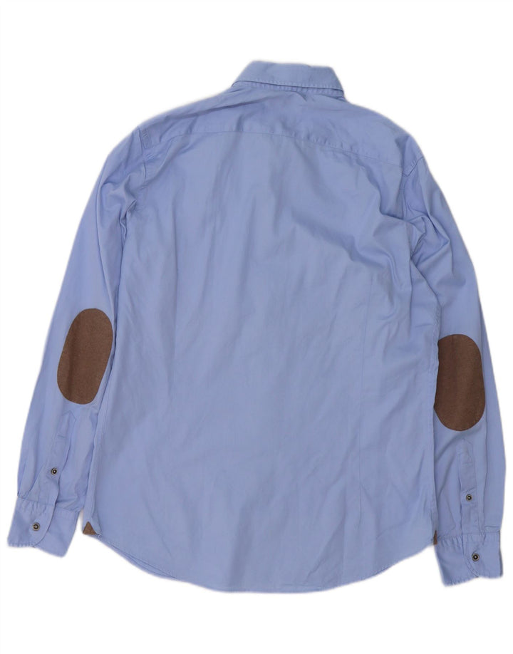 Massimo Dutti Herrenhemd Mittelblau