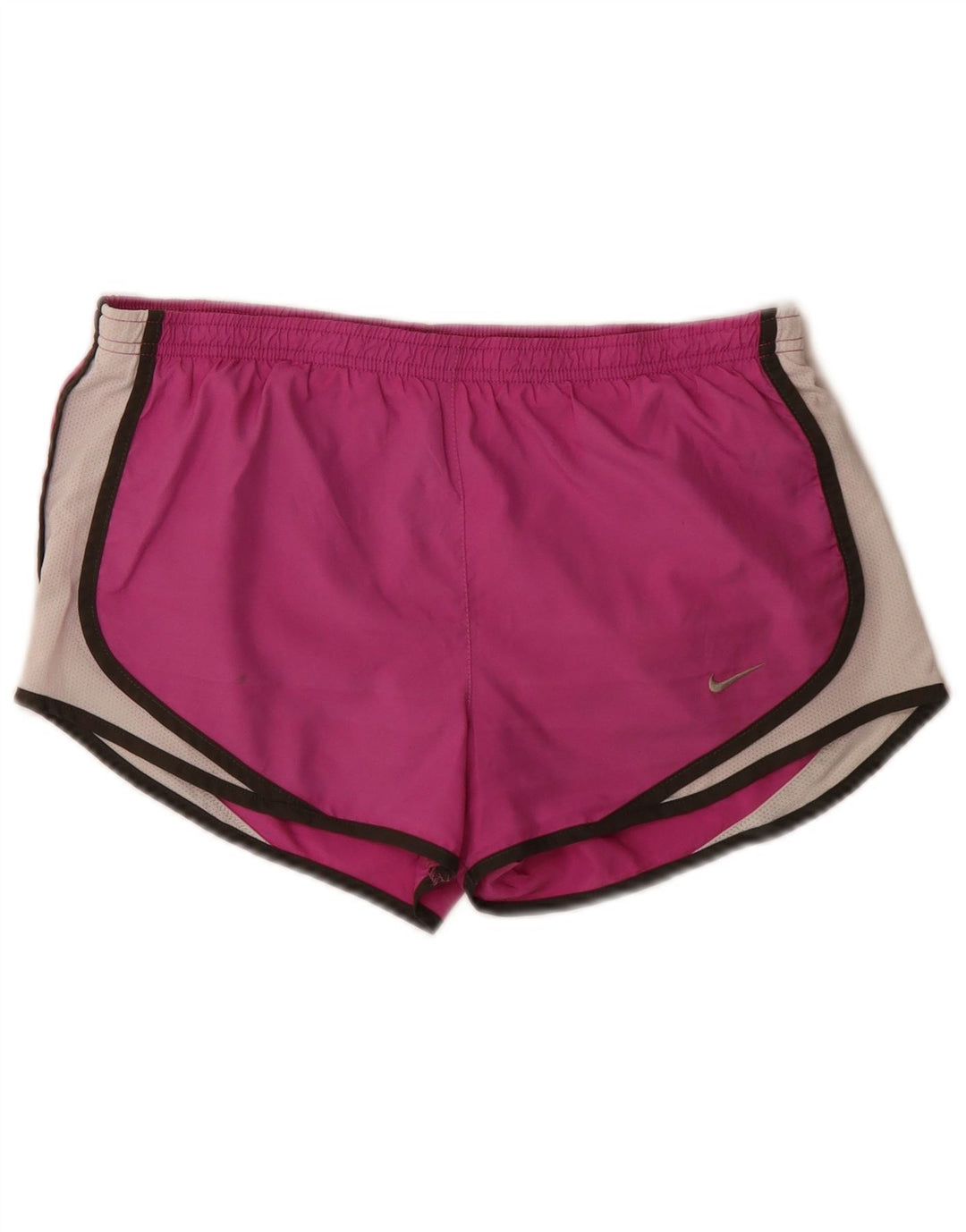 Nike Damen Dri Fit Sport Shorts UK 14 Mittelrosa Colourblock Polyester