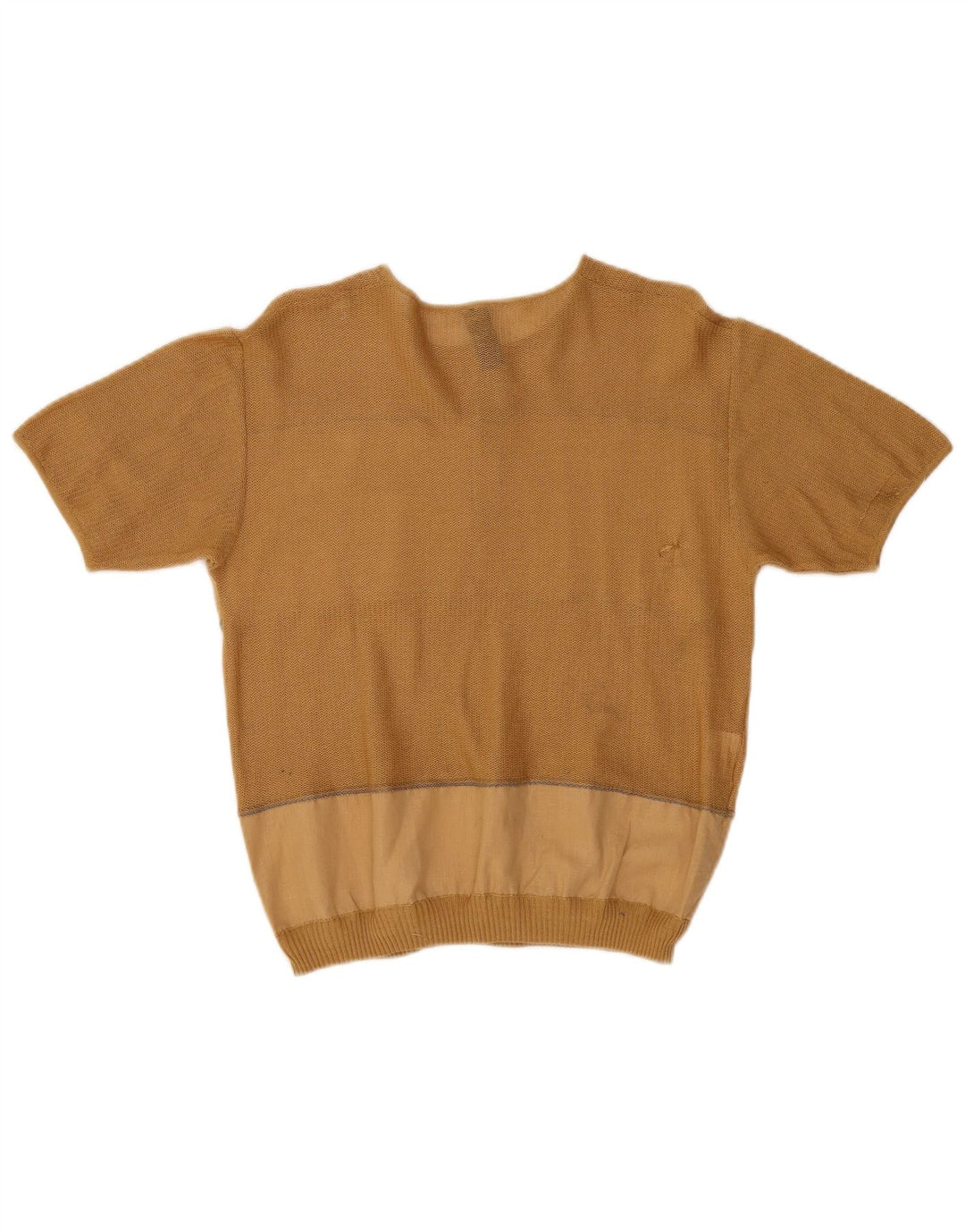 MODIGLIANI Damen Pullover mit Rundhalsausschnitt IT 48 XL Beige Farbblock