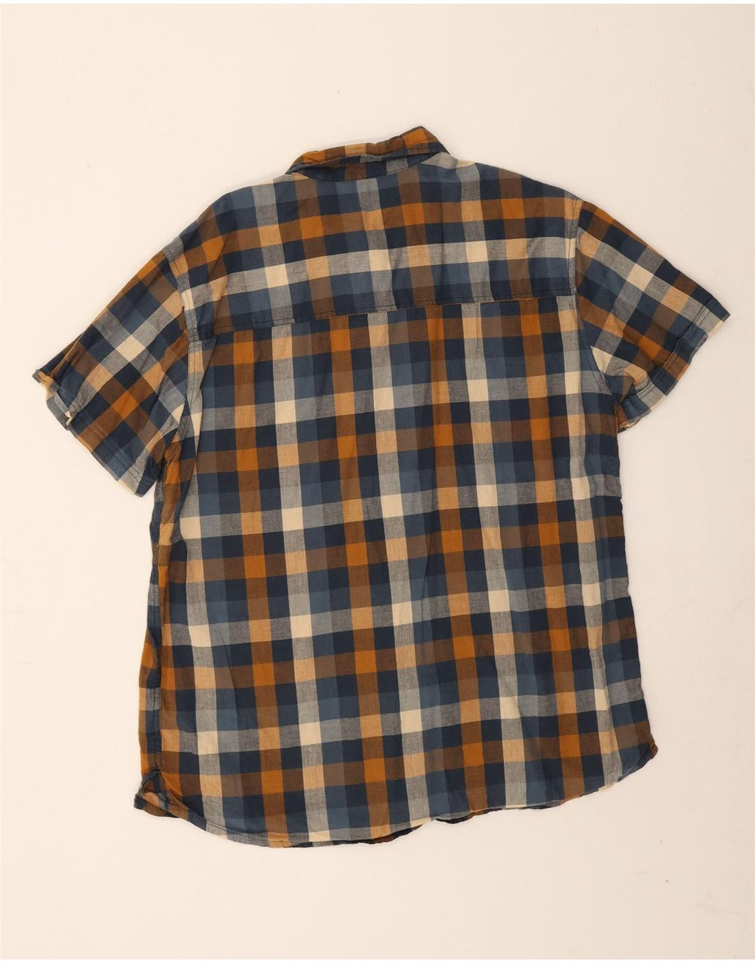 Mountain Warehouse Herren-Kurzarmhemd XL aus mehrfarbig karierter Baumwolle