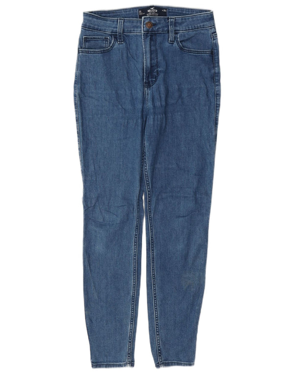 Hollister Damen High Rise Super Skinny Jeans W26 L26 Blaue Baumwolle