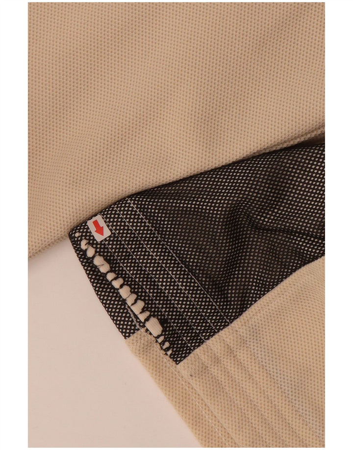 ASICS Herren-Trainingsanzug mit grafischem Oberteil, mittelbeigefarbener Farbblock