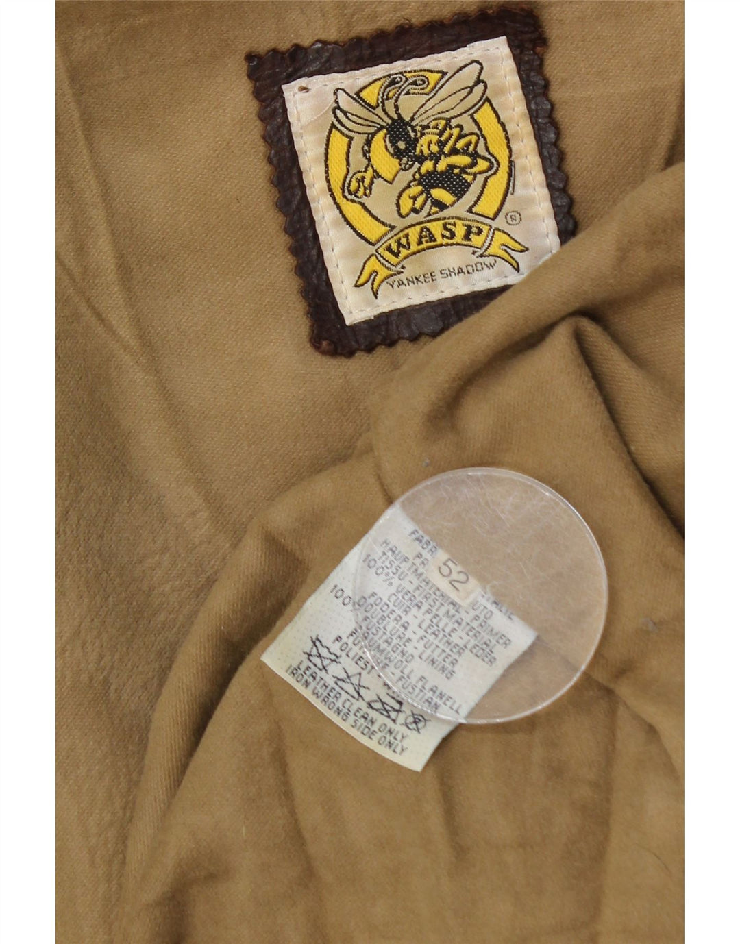 VINTAGE Herren Lederjacke IT 52 XL Braunes Leder