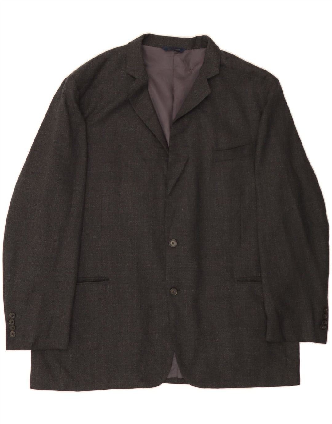 BROOKS BROTHERS Mens 2 Button Blazer Jacket IT 50 Large Grey Wool Vintage Brooks Brothers and Second-Hand Brooks Brothers from Messina Hembry 