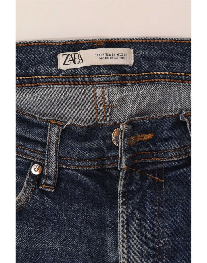 Zara Herren Slim Jeans EU 42 Large W32 L30 Blau