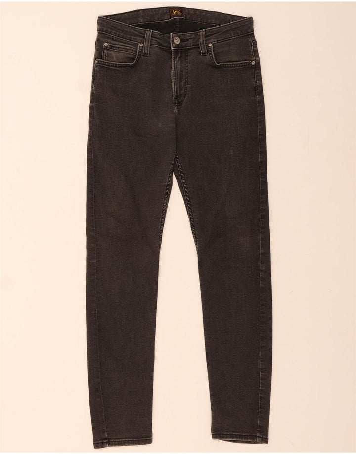Lee Damen Malone Skinny Jeans W31 L32 Schwarze Baumwolle
